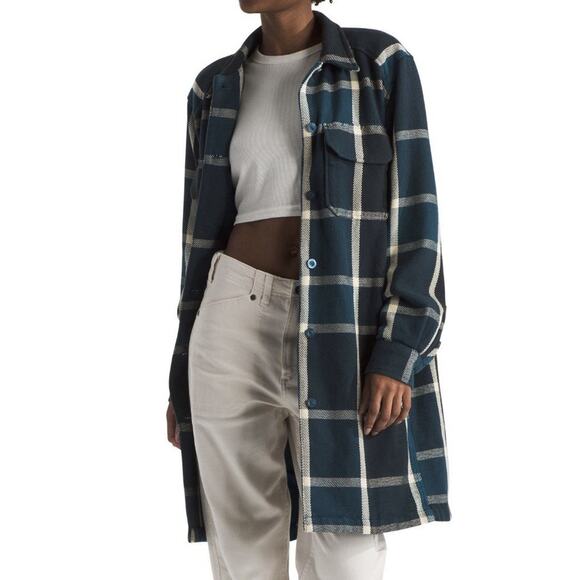 The North Face Valley Twill Utility Coat Size XL Womens Midnight Petrol Blue - Picture 10 of 16